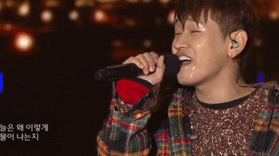 크러쉬 비오는날 비맞으면서 노래 열린음악회 안습 비오는날