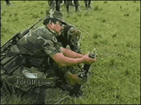 황당 군인 훈련 폭탄 실패 박격포 발사 불발탄 도망