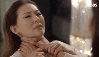 악녀 이미숙 죽어 분노 빡침 공격 이미숙 목졸라