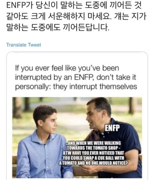 ENFP MBTI 성격 유형 취향 mbti짤 mbti짤방 mbti타입