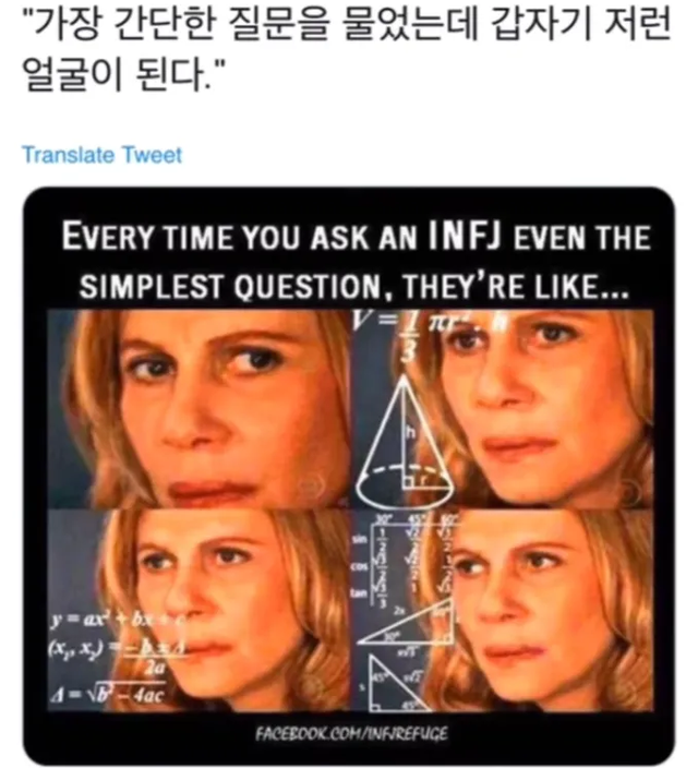 INFJ MBTI 성격 유형 취향 mbti짤 mbti짤방 mbti타입