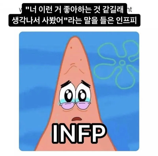 INFP 인프피 #MBTI 성격 유형 취향 mbti짤 mbti짤방 mbti타입