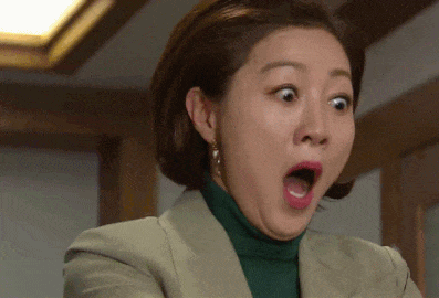 놀람 뜨악 허컥 깜놀 여자 우와