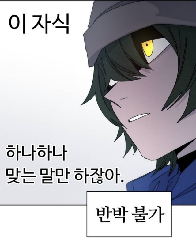 반박 불가 팩트 이 자식 하나하나 맞는 말만 하잖아 웹툰 잔불의 기사