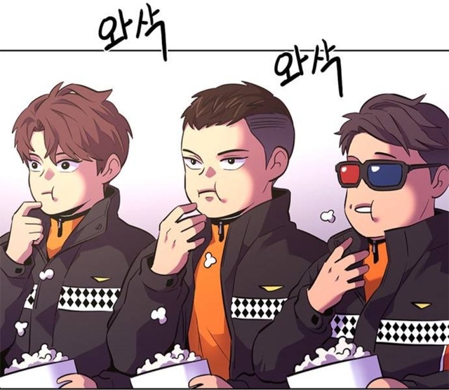 팝콘 구경 웹툰 1초