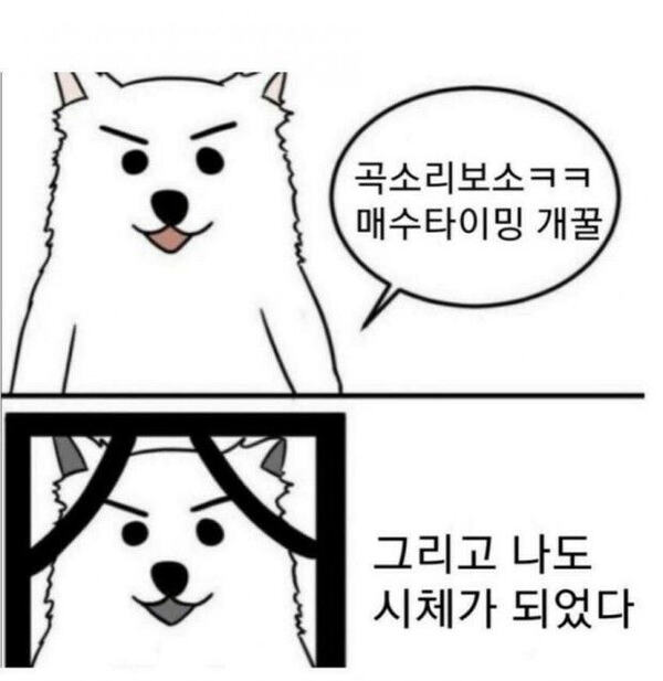 주식 코인 떡상 떡락 상한가 하한가 곡소리 매수타이밍 개꿀 죽음 시체