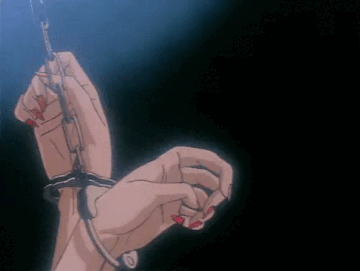 수갑 철컹 여자손 손목 경찰