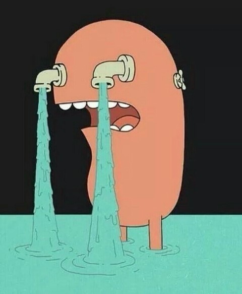 눈물 수도 안습 수도꼭지