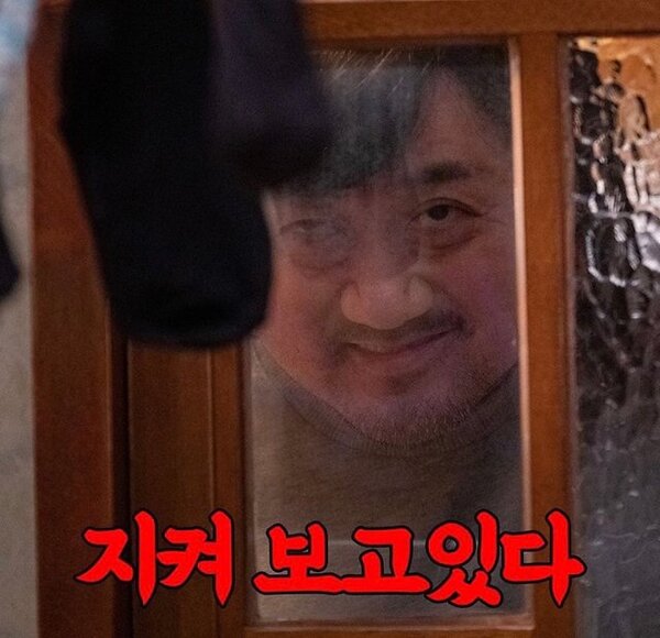 지켜보고있다 지켜본다 마동석