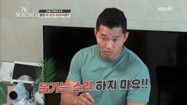 강형욱 웃기는 소리 하지마요 빡침 개는 훌륭하다 강아지 주인 문제 답답 화남