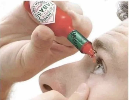 안약 타바스코 핫소스 눈병 눈을 포기한다 매운소스 소스