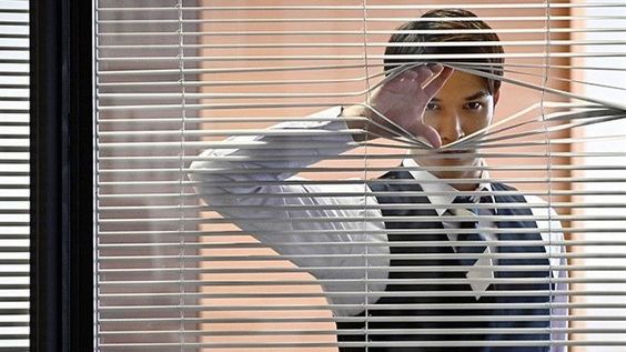 지켜본다 사무실 눈빛 노려보는 기회 블라인드