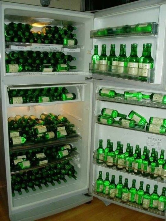 냉장고 소주 가득 참이슬