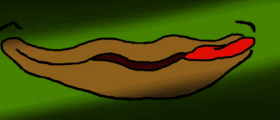 할짝 낼름 날름 혀 혓바닥 음흉 슬개짤 개구리