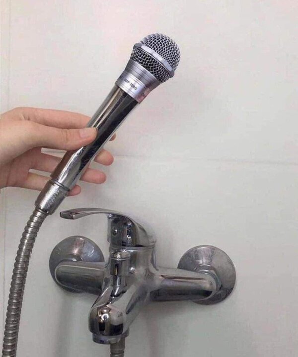 샤워 마이크 노래