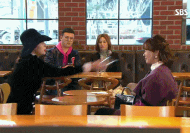 싸대기 물싸대기 물뿌리는 장면 막장 아침 드라마