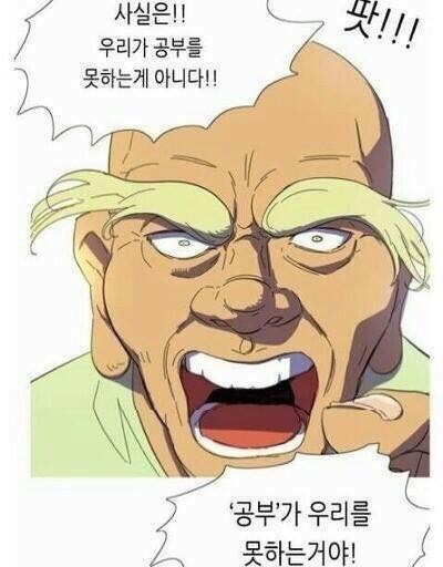 사실은 우리가 공부를 못하는게 아니라 공부가 우리를 못하는거야 시험 대학생