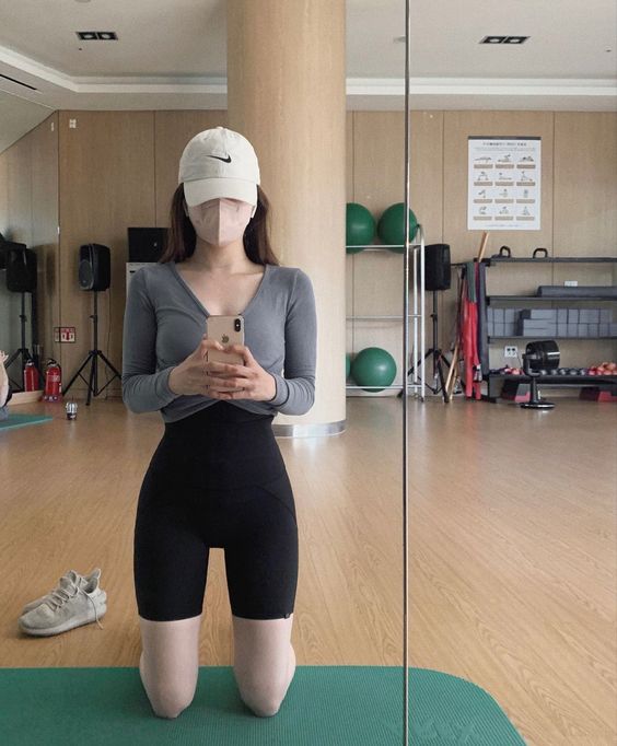 다이어트 살빼기 자극 운동 헬스 몸매 운동짤 레깅스 필라테스 요가 