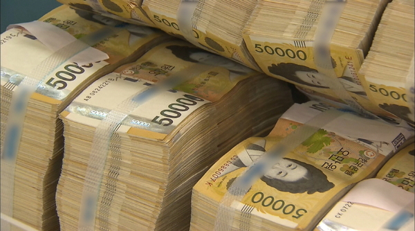 돈다발 돈 머니 5만원 오만원 5만원구너 다발 현금 한국돈