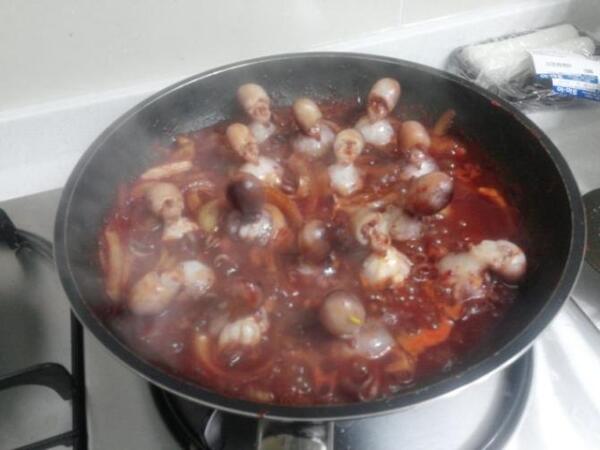 탈모 대머리 탈모갤 영구차단 쭈꾸미 요리 모습 머리 영구 차단 짤방 