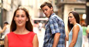 한눈팔기  눈돌아가는