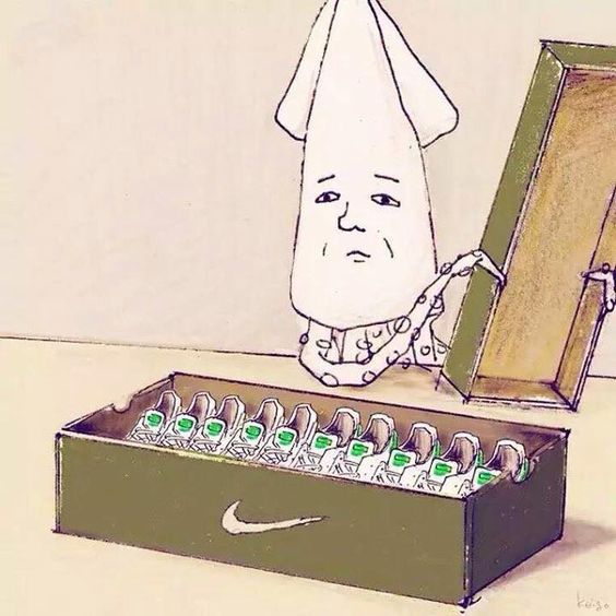 오징어 신발 다리 나이키 10개 상자 운동화