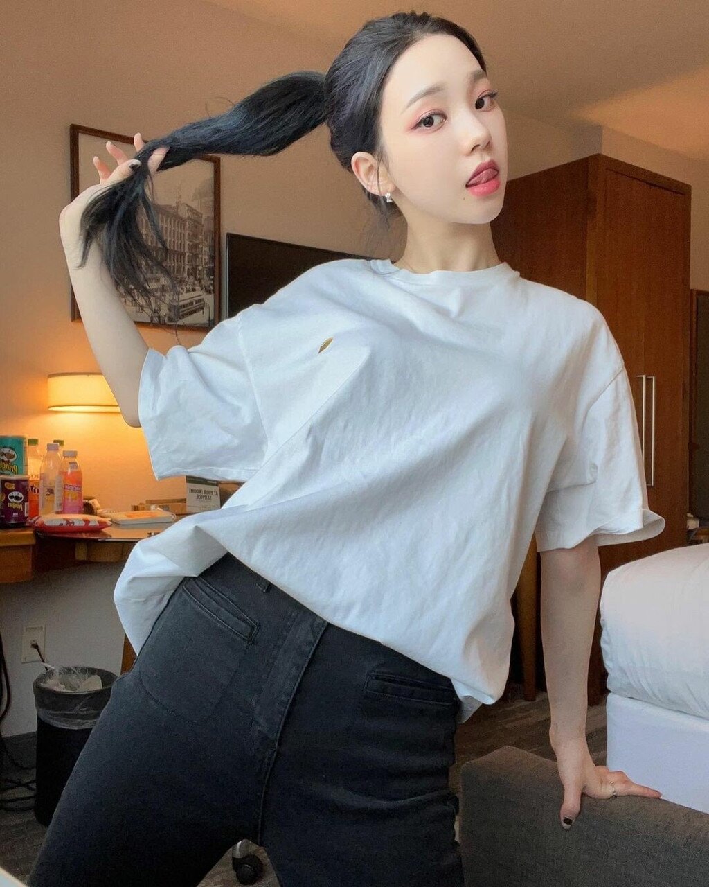 카리나 셀카 짤방 여친짤 에스파 예쁜 아이돌 걸그룹 AESPA Karina