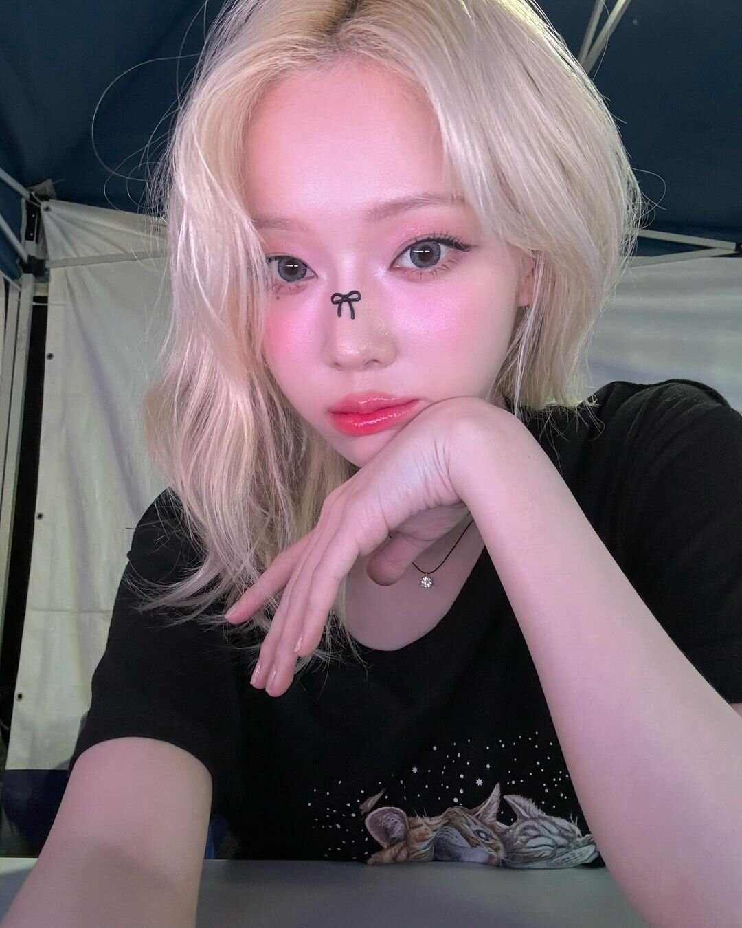 원터 에스파 섹시 셀카 입술 예쁜 분위기 립스틱 짤방 예쁜 aespa