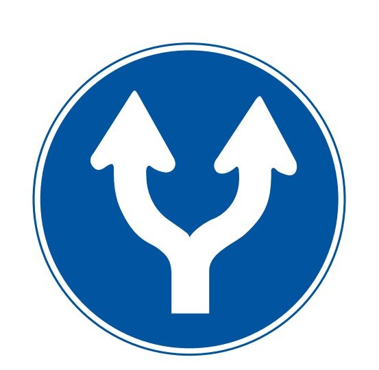 양측방통행 교통표지판 경고판 교통 표지판