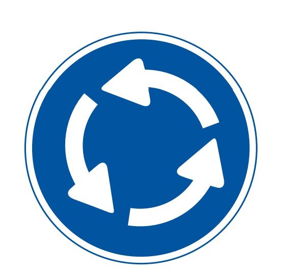 회전교차로 교통표지판 경고판 교통 표지판