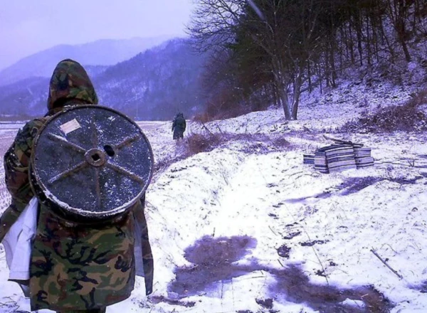 박격포 겨울 혹한기 군대 짤방