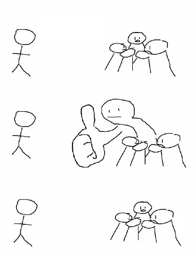 혼자 자랑하는데 사람들이 건성으로 들음