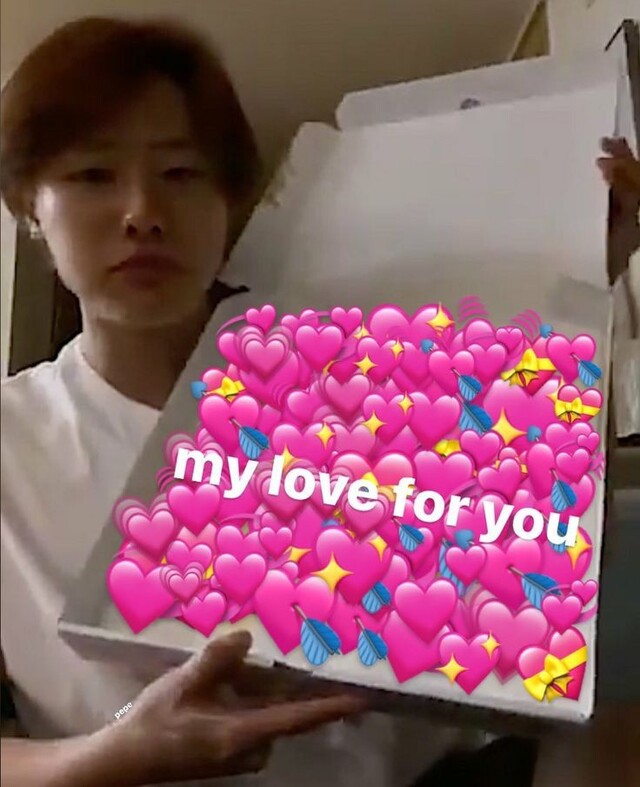 연예인 사랑 주접 좋다고 좋음 love 하트