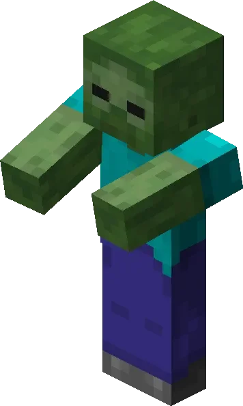 좀비 마인크래프트 마크 몹 캐릭터 Minecraft