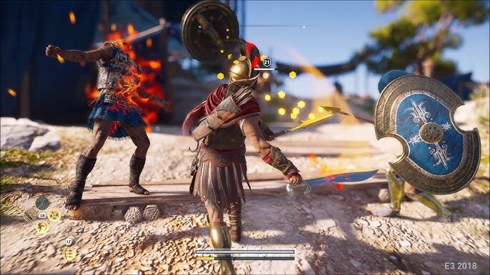 어쌔신 크리드 오디세이 게임 플레이 화면 온라인 게임이름