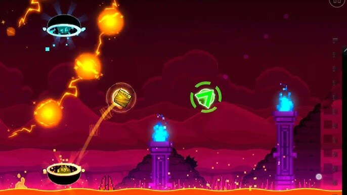 지오메트리 대쉬 게임 플레이 화면 온라인 게임이름