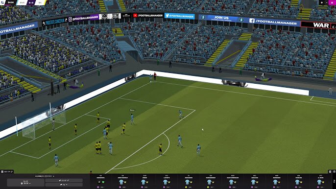 풋볼매니저 게임 플레이 화면 온라인 게임이름