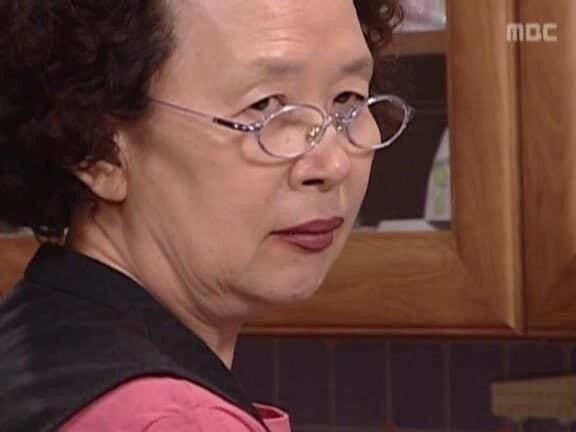 나문희 눈빛 째려보는 모습 시트콤 호박고구마