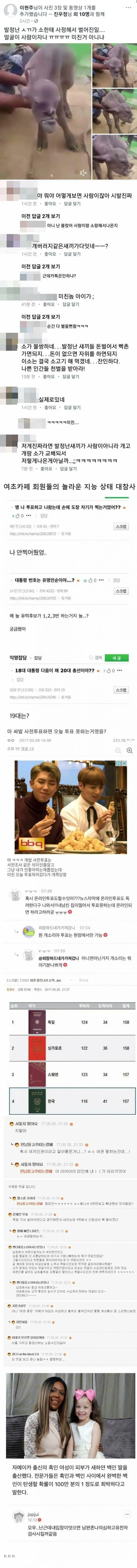 여초카페..놀라운 집단 지성..(패드립주의)