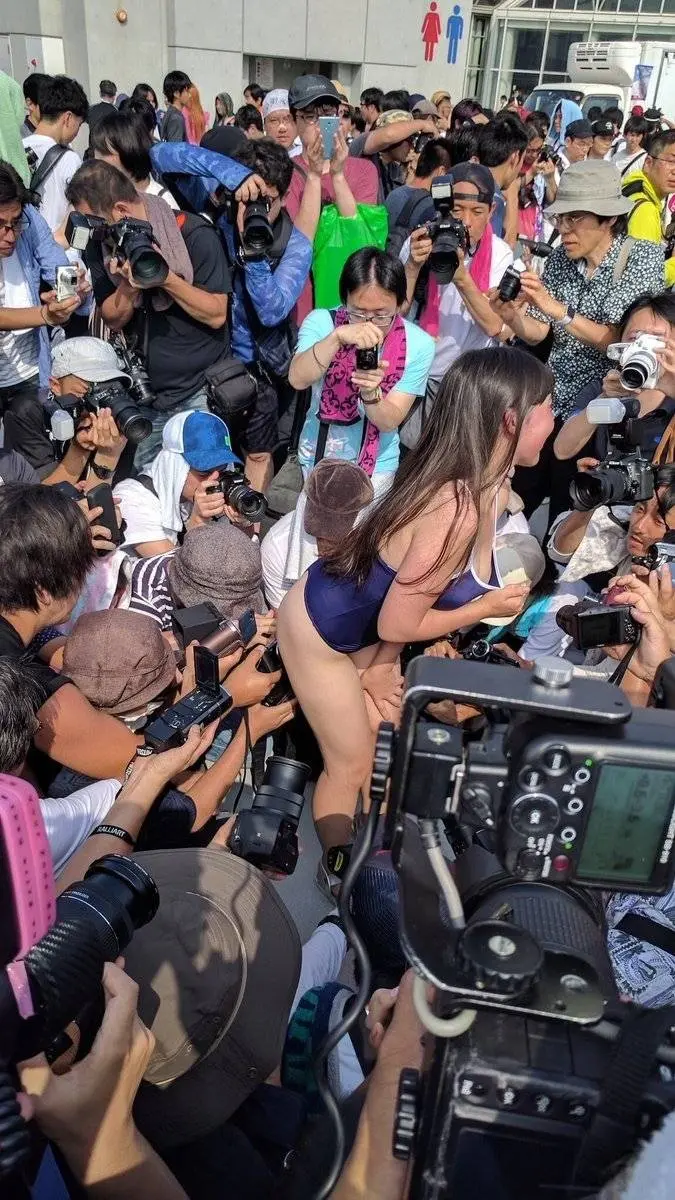 일본 코스프레 사진 촬영 현장