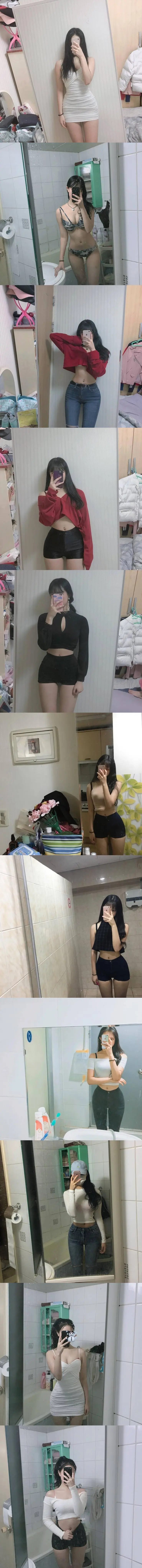 몸매자랑 셀카녀