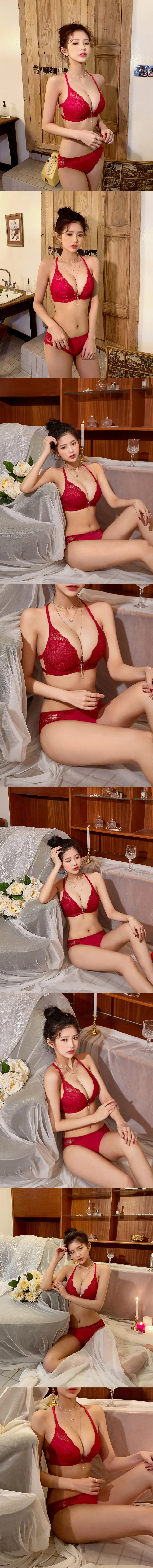시연까지 해주는 속옷모델