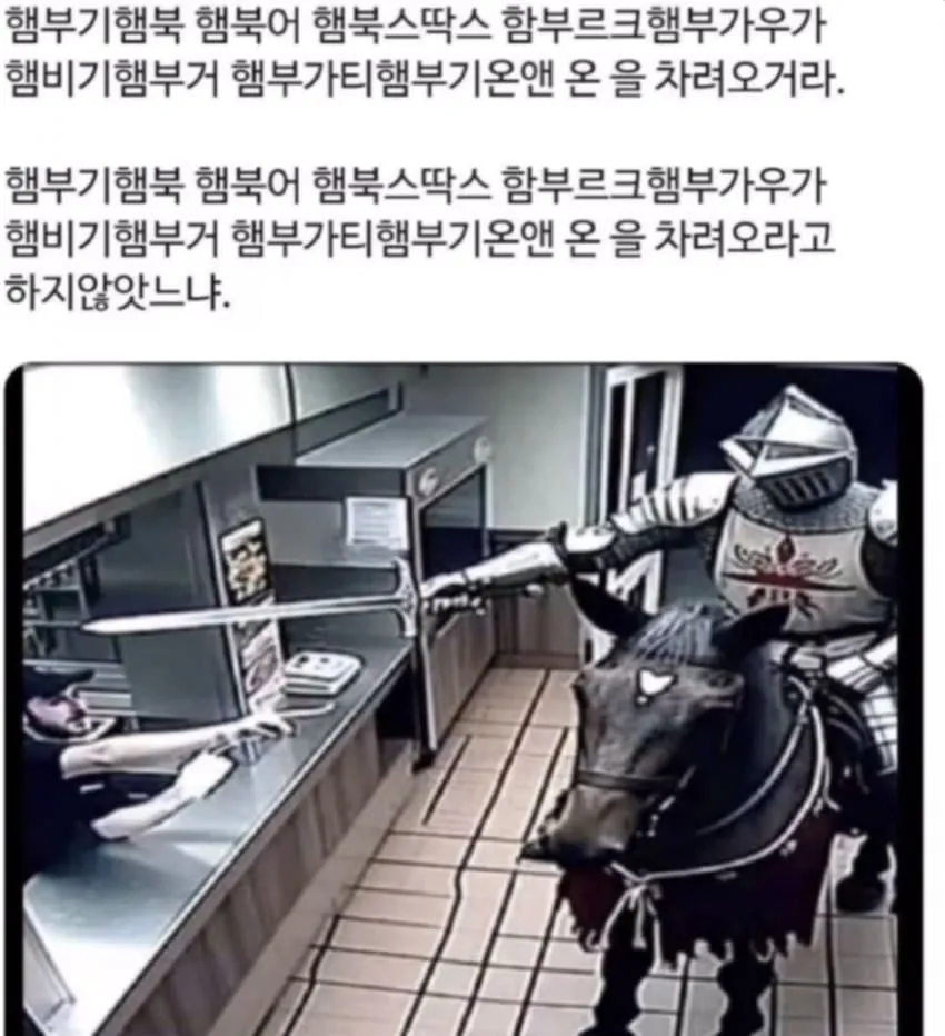햄부기 밈의 모든 것