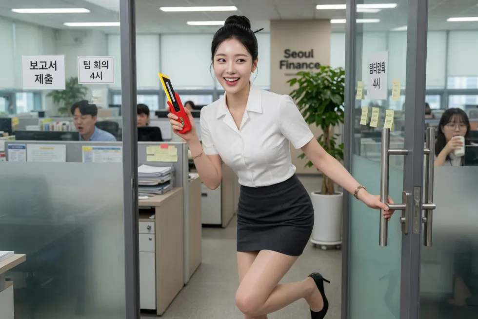 커터칼퇴근, 무슨 뜻일까?