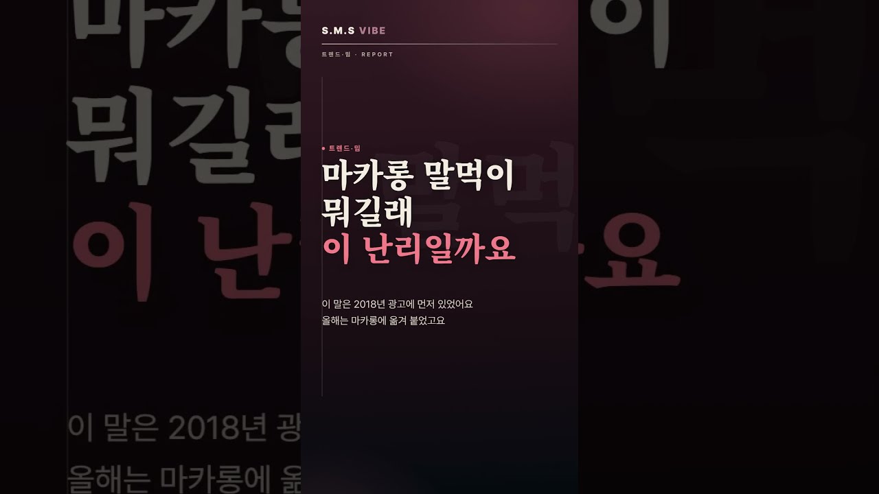 마카롱 말먹 밈 총정리