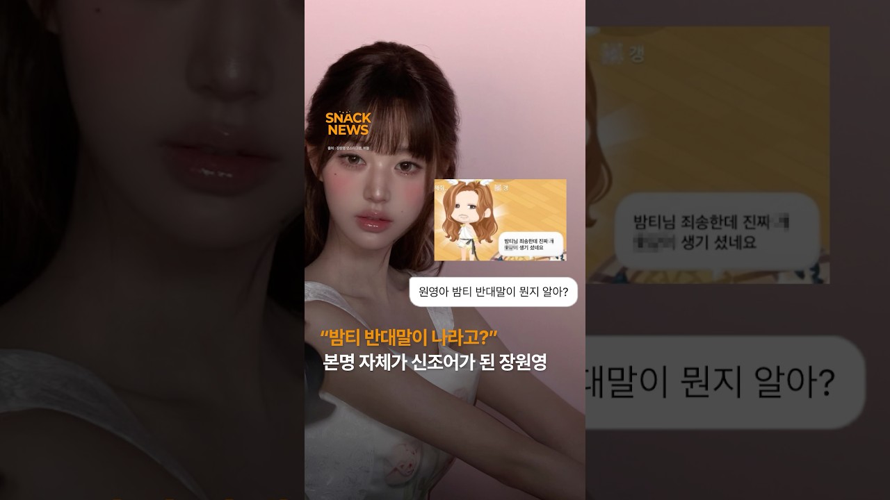 장원영 OO 밈: '밤티'의 반대말이 된 최고의 칭찬
