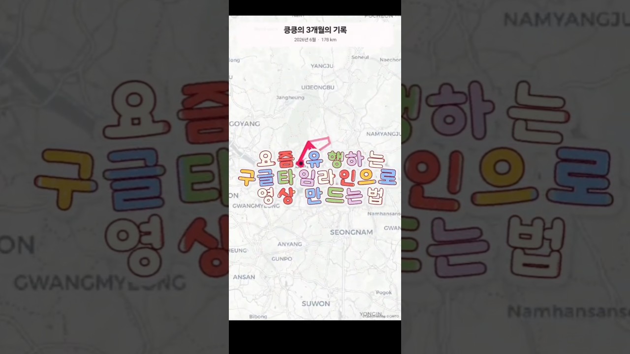 유행하는 구글타임라인 영상
